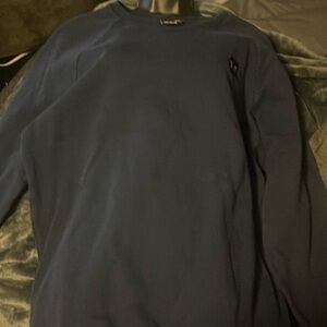 Blue under armor sweatshirt.